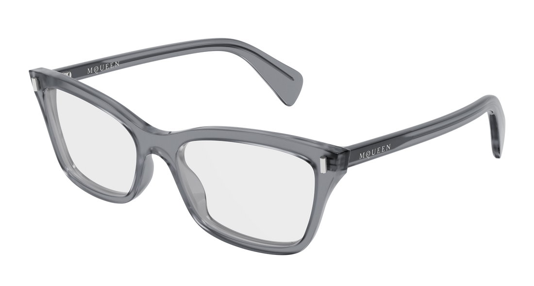 Gafas graduadas alexander mcqueen am0584o 007 gris cat eye femenino talla 54mm - Vista principal