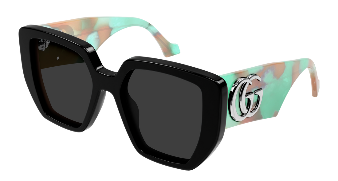 Óculos de sol gucci gg0956s 011 negro rectangular / squared femenino tamanho 54mm - Vista principal