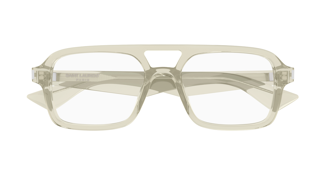 Prescription glasses saint laurent sl 961 004 verde pilot/navigator masculino size 54mm - Detailed view
