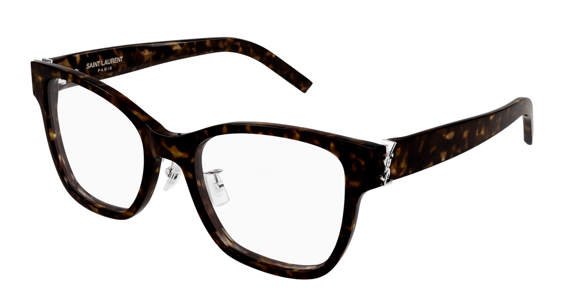 Prescription glasses saint laurent sl m158/f 002 havana cat eye femenino size 54mm - Main view