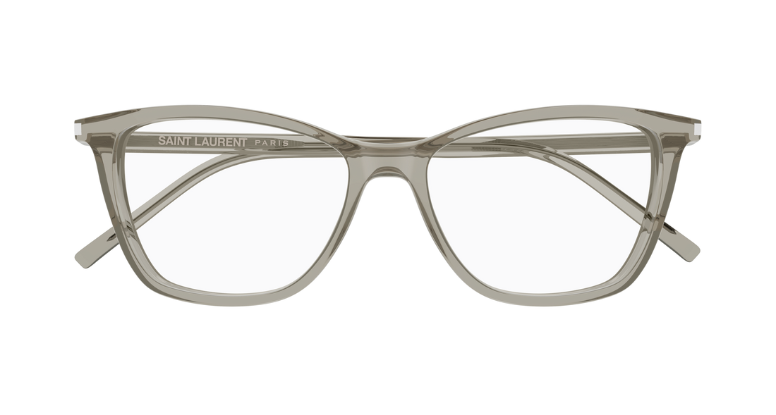 Prescription glasses saint laurent sl 259 019 marron cat eye femenino size 53mm - Detailed view