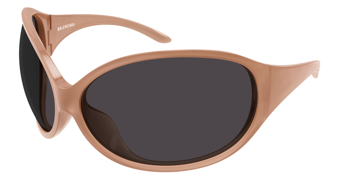 Solglasögon balenciaga bb0502s 003 rosa round/oval/panthos unisex storlek 88mm - Huvudvy