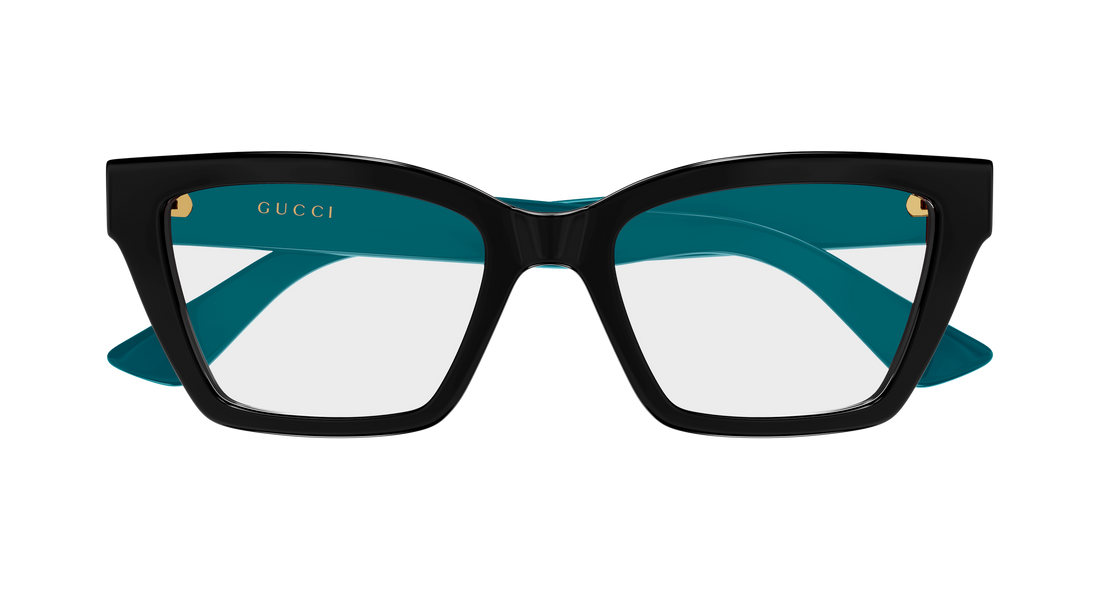 Occhiali da vista gucci gg1715o 013 negro cat eye femenino taglia 55mm - Vista dettagliata