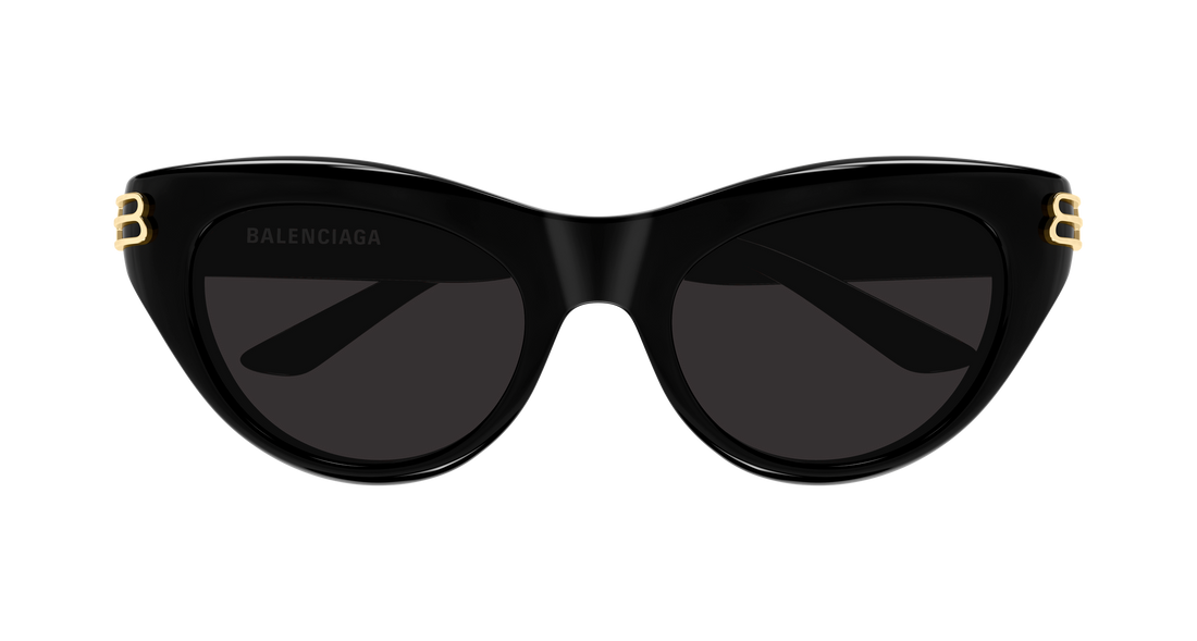 Lunettes de soleil balenciaga bb0466s 001 negro cat eye femenino taille 55mm - Vue détaillée