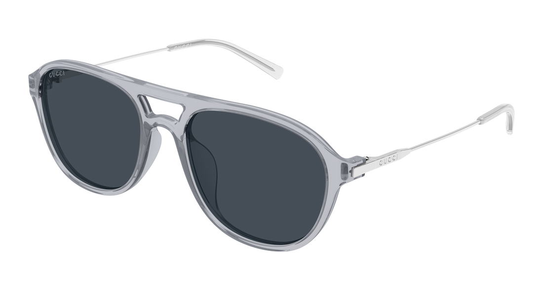 Lunettes de soleil gucci gg2254sk 004 gris pilot/navigator masculino taille 57mm - Vue principale