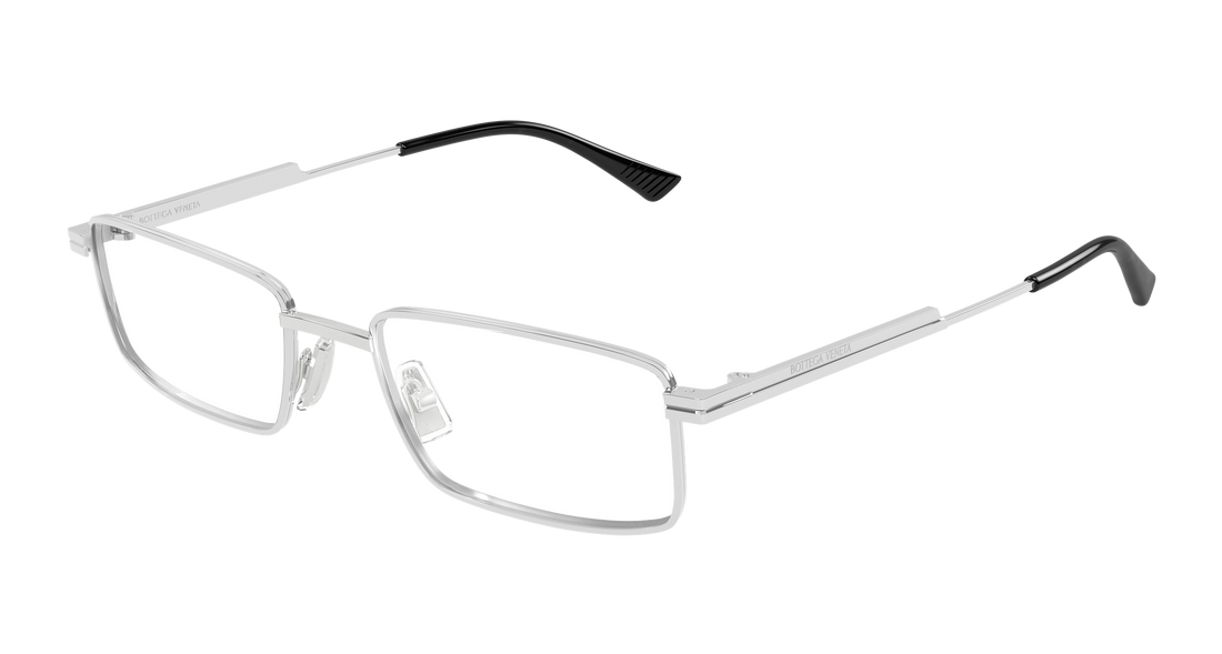 Gafas graduadas bottega veneta bv1467o 004 plateado rectangular / squared unisex talla 56mm - Vista principal