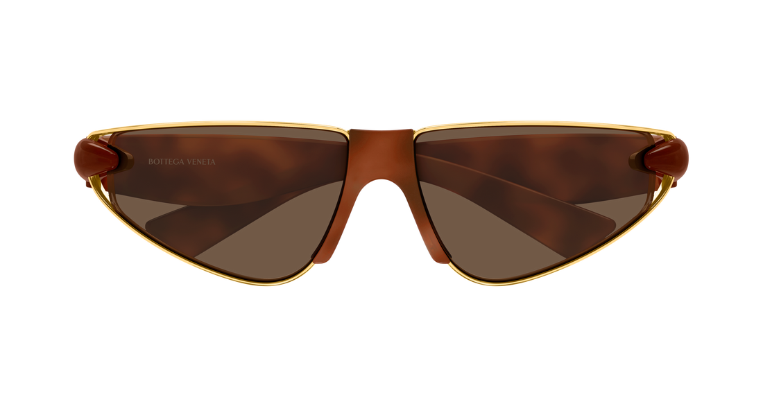 Solbriller bottega veneta bv1523s 002 havana cat eye femenino størrelse 58mm - Detaljeret visning