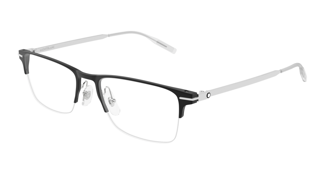 Óculos graduados montblanc mb0468o 001 negro rectangular / squared masculino tamanho 55mm - Vista principal