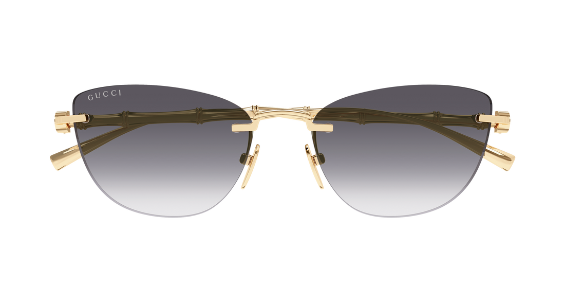 Lunettes de soleil gucci gg2063s 001 dorado cat eye femenino taille 55mm - Vue détaillée