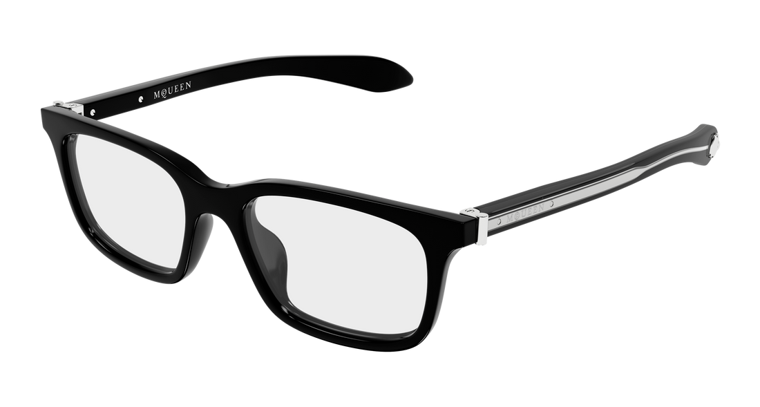 Gafas graduadas alexander mcqueen am0587o 001 negro rectangular / squared masculino talla 53mm - Vista principal