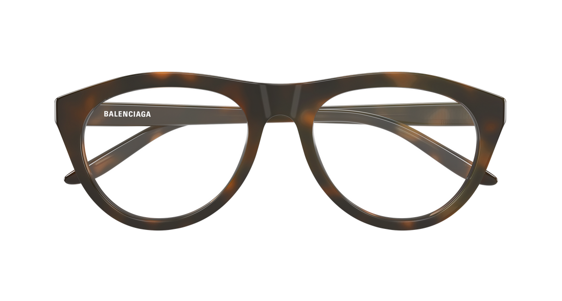 Lunettes de vue balenciaga bb0533o 002 havana pilot/navigator unisex taille 55mm - Vue détaillée