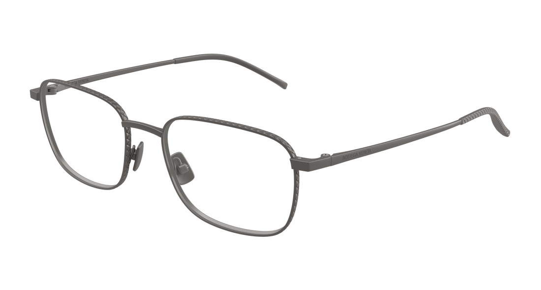 Óculos graduados bottega veneta bv1472o 004 plateado rectangular / squared masculino tamanho 56mm - Vista principal