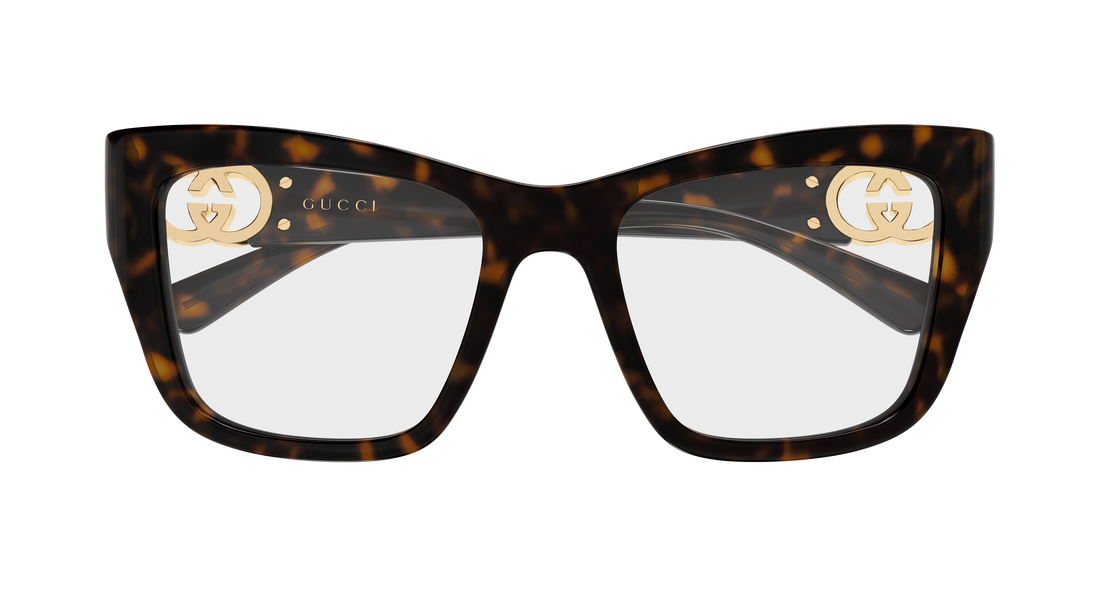 Brillen gucci gg2124o 003 havana cat eye femenino größe 52mm - Detailansicht