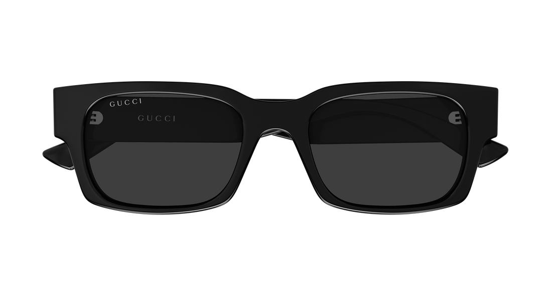 Lunettes de soleil gucci gg2084s 001 negro rectangular / squared masculino taille 52mm - Vue détaillée