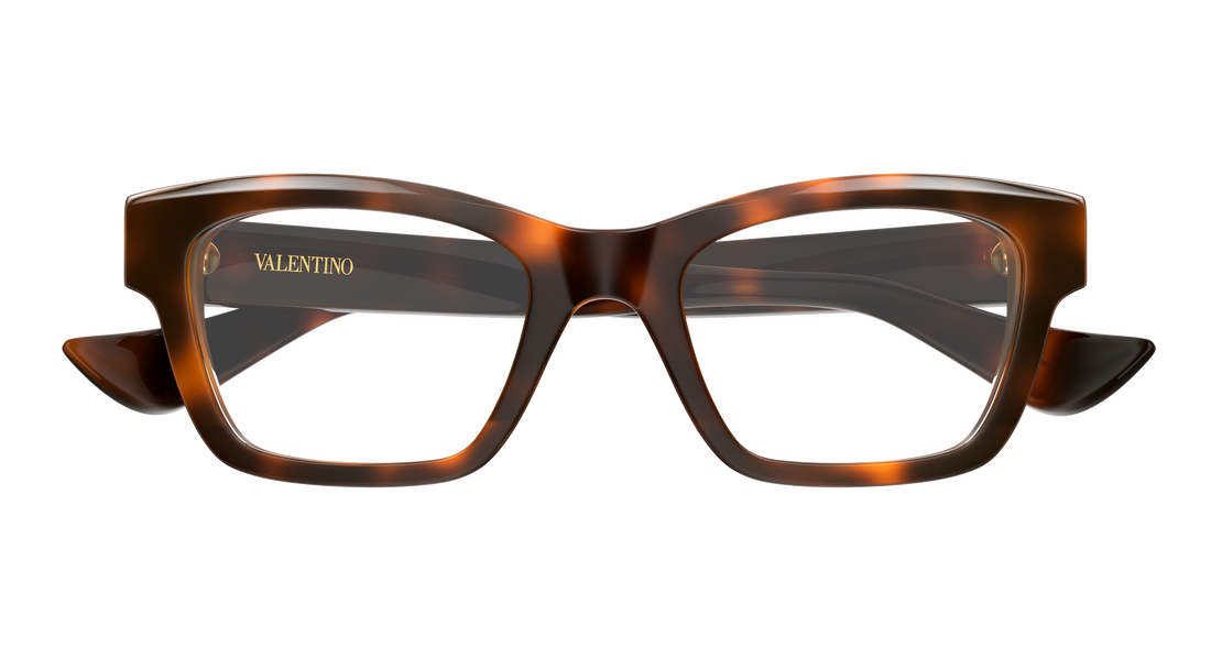 Óculos graduados valentino vg0061o 007 havana rectangular / squared femenino tamanho 52mm - Vista de detalhe