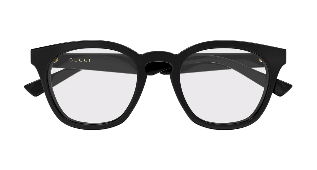 Brillen gucci gg2185o 001 negro round/oval/panthos masculino größe 50mm - Detailansicht