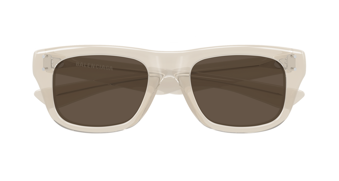 Occhiali da sole balenciaga bb0521s 004 beige rectangular / squared masculino taglia 53mm - Vista dettagliata