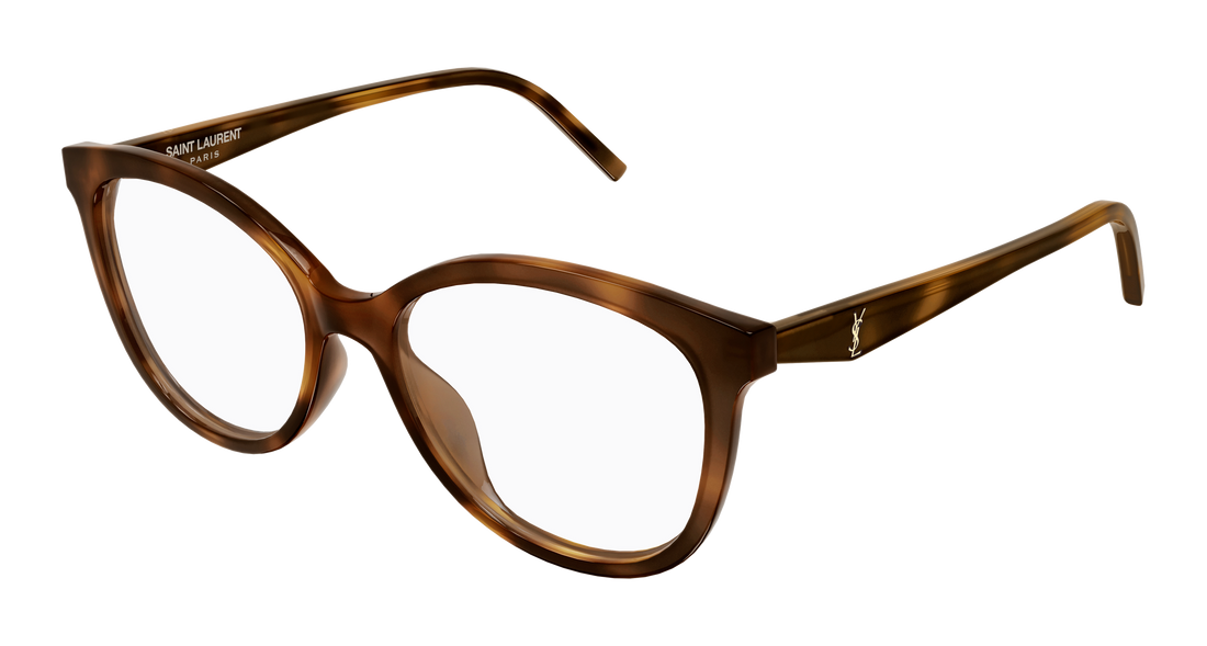 Prescription glasses saint laurent sl m184 003 havana cat eye femenino size 53mm - Main view