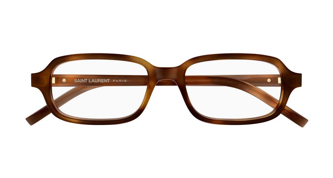 Óculos graduados saint laurent sl m180 003 havana rectangular / squared masculino tamanho 52mm - Vista de detalhe