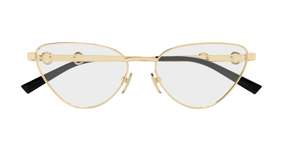 Occhiali da vista gucci gg2054o 001 dorado cat eye femenino taglia 56mm - Vista dettagliata