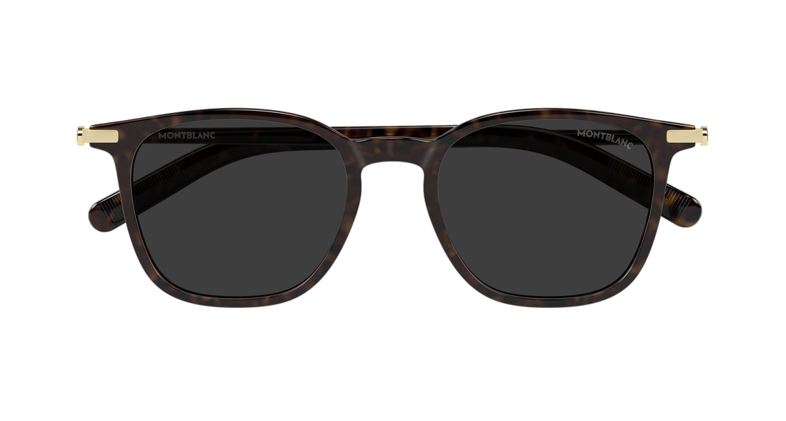 Gafas de sol montblanc mb0460s 003 havana rectangular / squared masculino talla 50mm - Vista de detalle