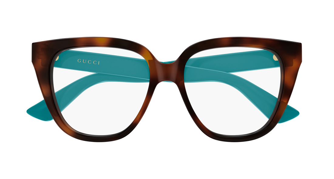 Lunettes de vue gucci gg2191o 003 havana geometrical/directional femenino taille 53mm - Vue détaillée