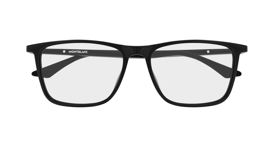 Óculos graduados montblanc mb0509o 004 negro rectangular / squared masculino tamanho 57mm - Vista de detalhe