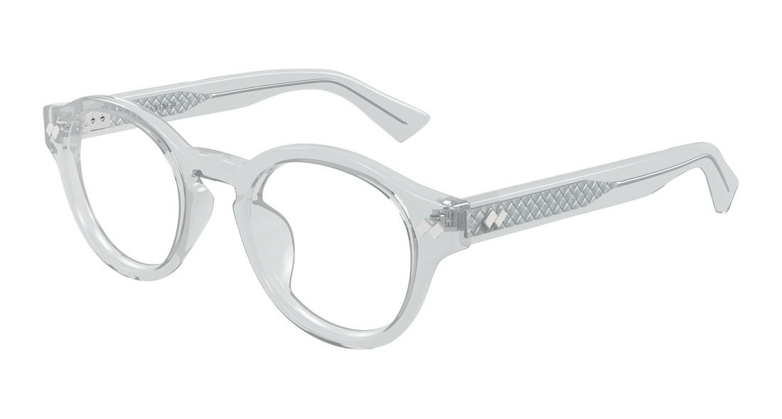 Occhiali da vista bottega veneta bv1444oa 003 gris round/oval/panthos unisex taglia 49mm - Vista principale