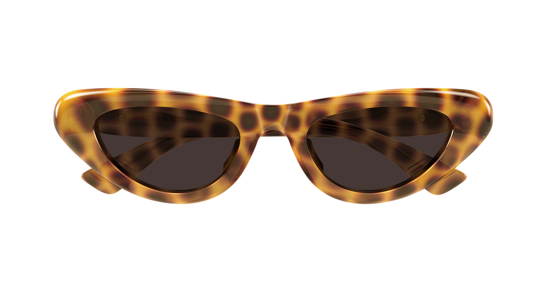 Lunettes de soleil bottega veneta bv1450s 002 havana cat eye femenino taille 51mm - Vue détaillée