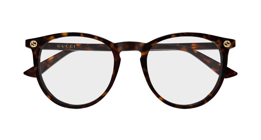 Brillen gucci gg0027o 016 havana round/oval/panthos femenino größe 52mm - Detailansicht