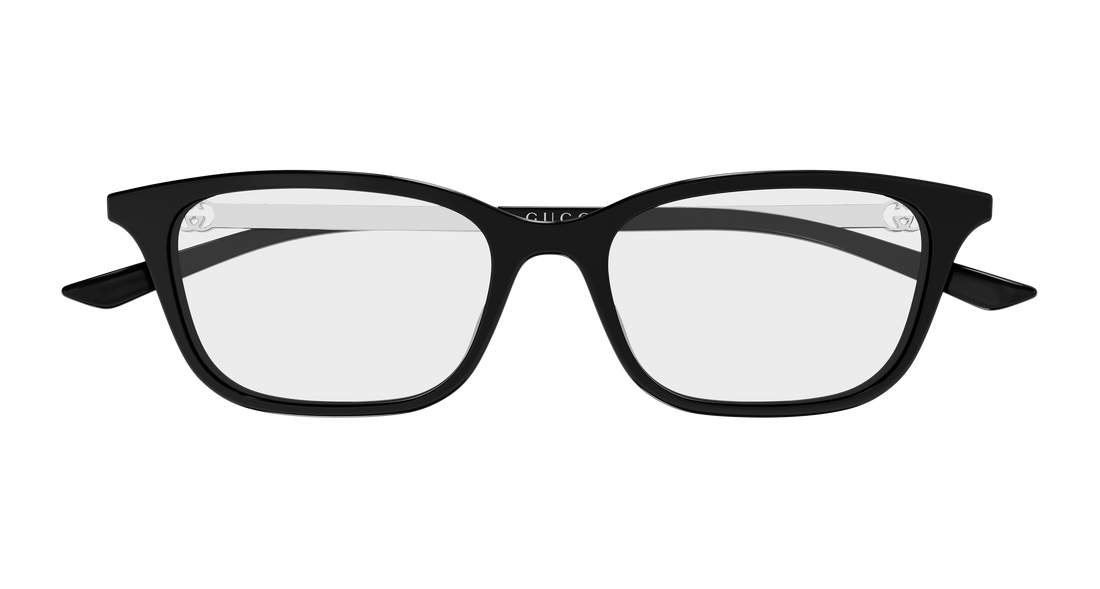 Lunettes de vue gucci gg2213o 002 negro rectangular / squared femenino taille 52mm - Vue détaillée