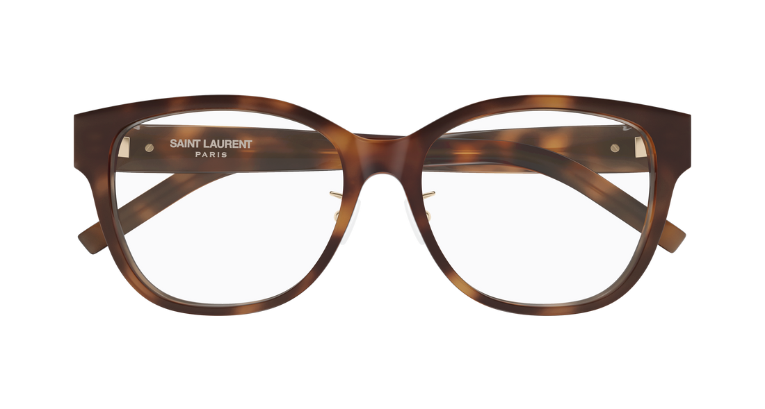 Óculos graduados saint laurent sl m168/f 003 havana cat eye femenino tamanho 55mm - Vista de detalhe
