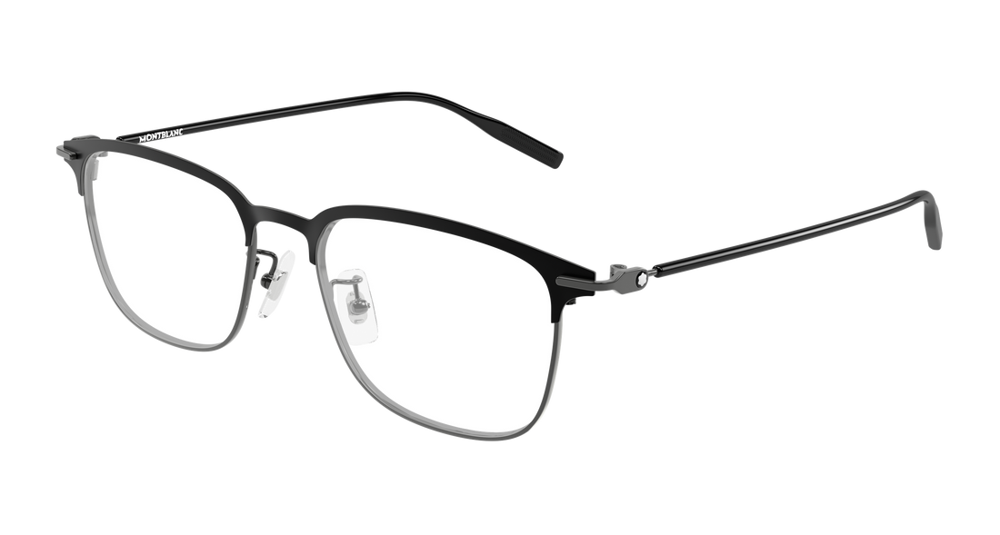 Prescription glasses montblanc mb0490oa 003 plateado rectangular / squared masculino size 54mm - Main view