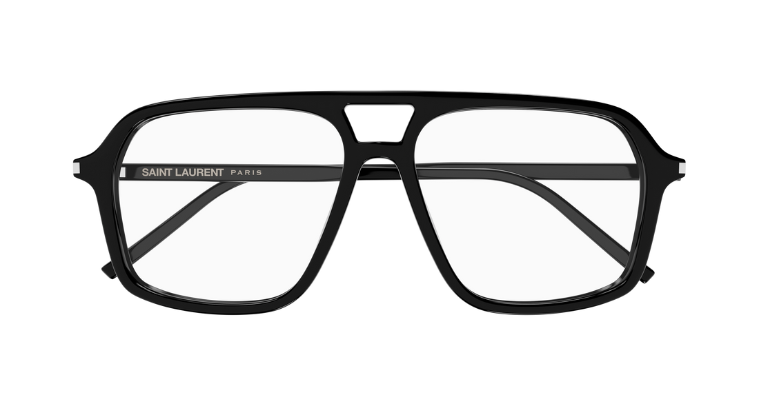 Occhiali da vista saint laurent sl 960 001 negro pilot/navigator femenino taglia 55mm - Vista dettagliata