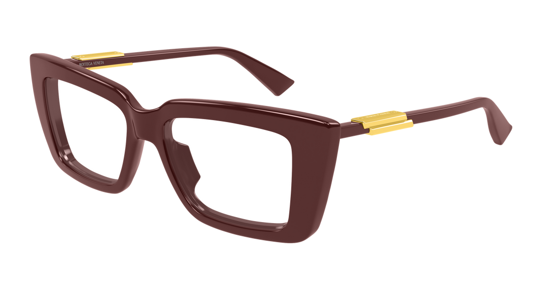 Óculos graduados bottega veneta bv1448o 004 burdeos rectangular / squared femenino tamanho 53mm - Vista principal