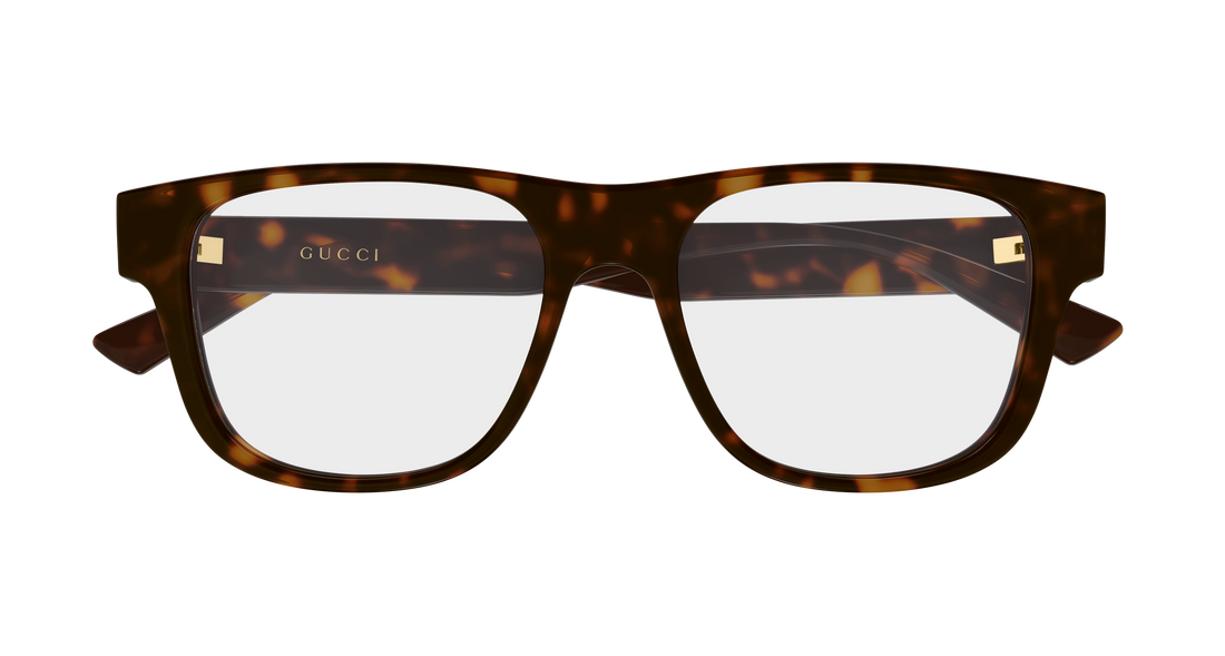 Brillen gucci gg2086o 006 havana rectangular / squared masculino größe 55mm - Detailansicht