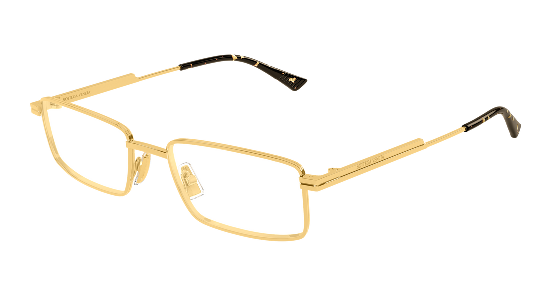 Óculos graduados bottega veneta bv1467o 003 dorado rectangular / squared unisex tamanho 56mm - Vista principal
