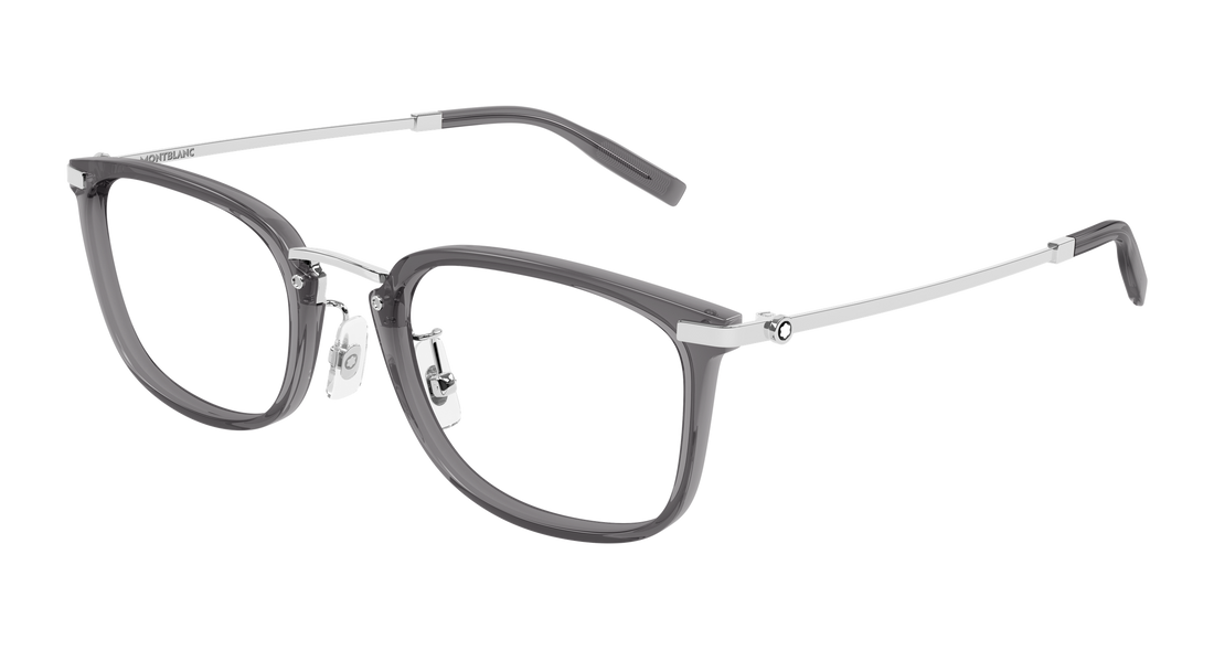Prescription glasses montblanc mb0494oj 004 gris rectangular / squared masculino size 54mm - Main view