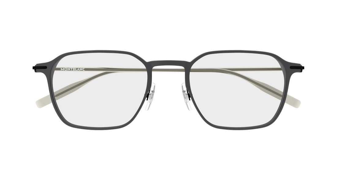 Óculos graduados montblanc mb0504o 003 gris rectangular / squared masculino tamanho 51mm - Vista de detalhe