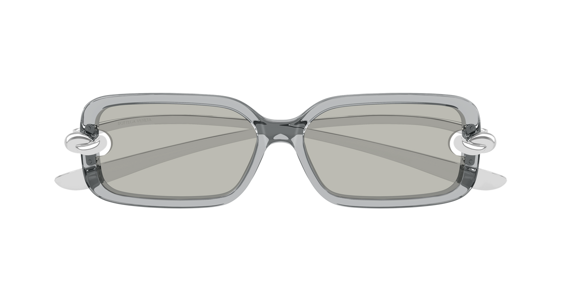 Sunglasses bottega veneta bv1439s 004 gris rectangular / squared femenino size 56mm - Detailed view