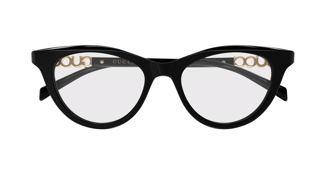 Brillen gucci gg2034o 001 negro cat eye femenino größe 50mm - Detailansicht