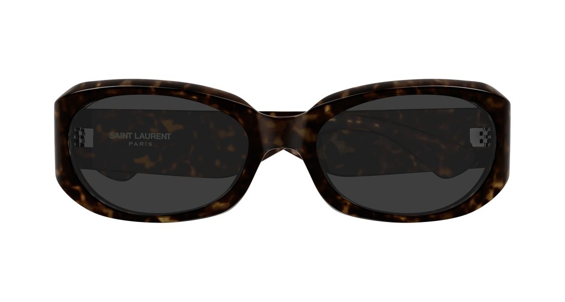 Óculos de sol saint laurent sl 868 002 havana rectangular / squared femenino tamanho 57mm - Vista de detalhe