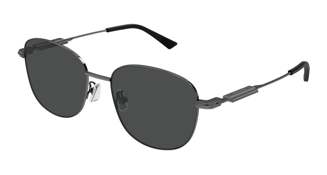 Óculos de sol bottega veneta bv1517sa 001 plateado round/oval/panthos femenino tamanho 56mm - Vista principal