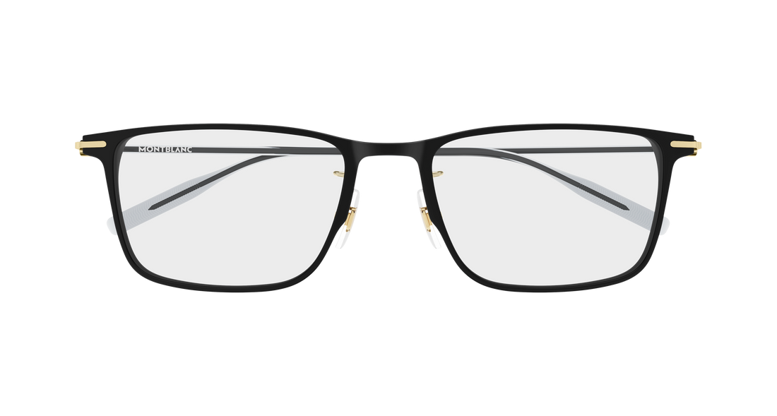 Óculos graduados montblanc mb0506ol 001 negro rectangular / squared masculino tamanho 56mm - Vista de detalhe