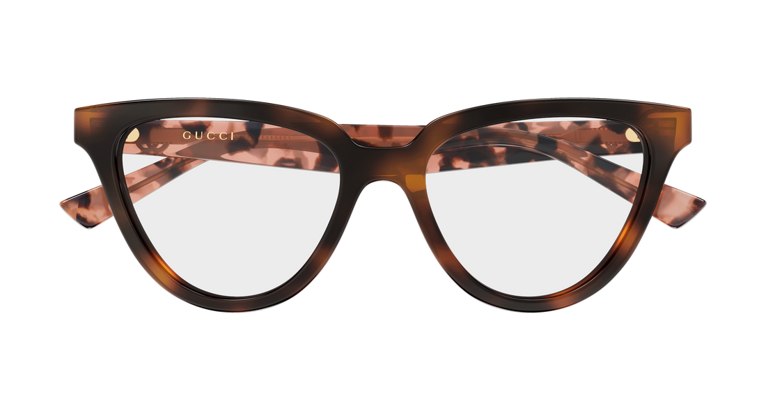 Occhiali da vista gucci gg2179o 004 havana cat eye femenino taglia 52mm - Vista dettagliata