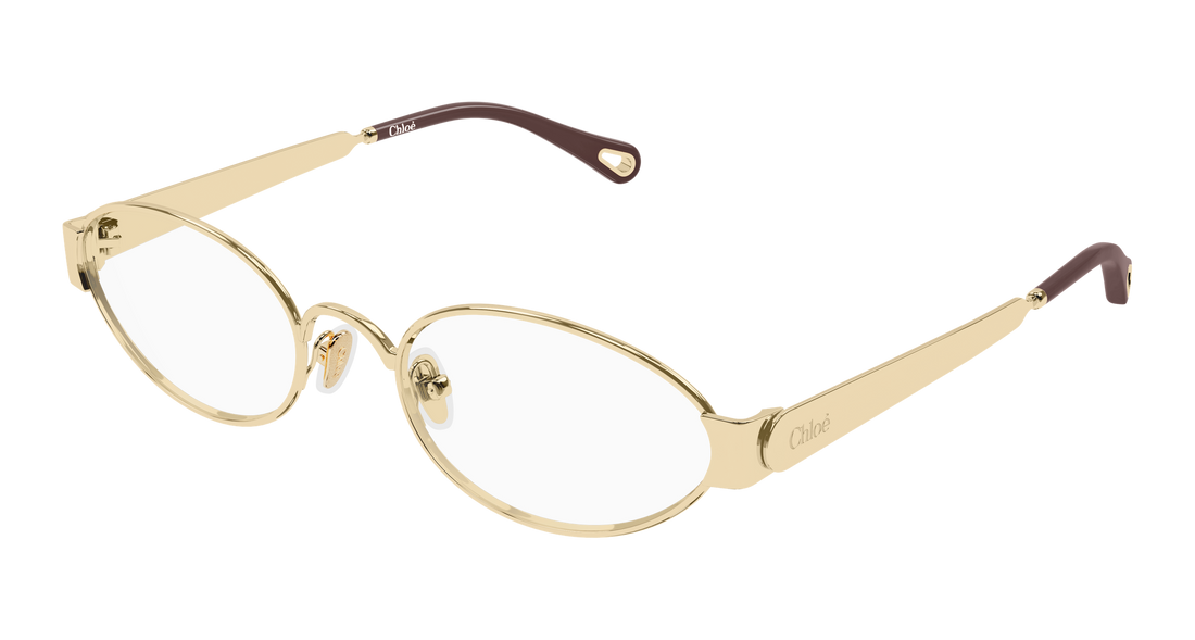 Brillen chloé ch0355o 002 dorado round/oval/panthos femenino größe 54mm - Hauptansicht