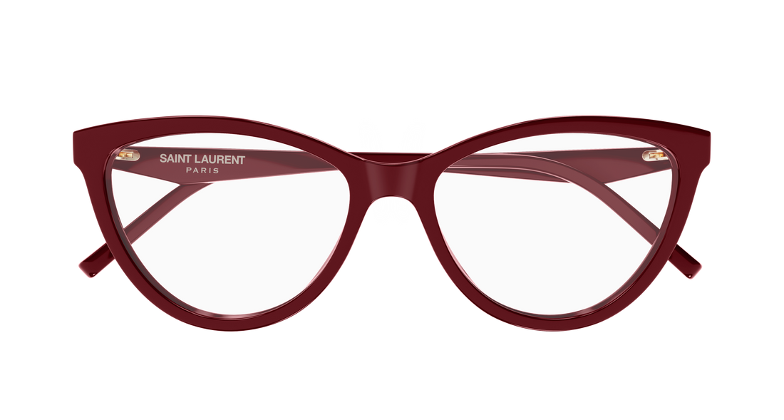 Prescription glasses saint laurent sl m185 005 rojo cat eye femenino size 55mm - Detailed view