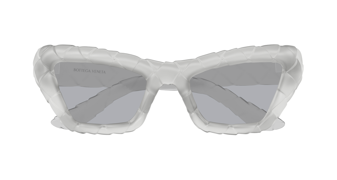 Óculos de sol bottega veneta bv1438s 004 gris cat eye femenino tamanho 56mm - Vista de detalhe
