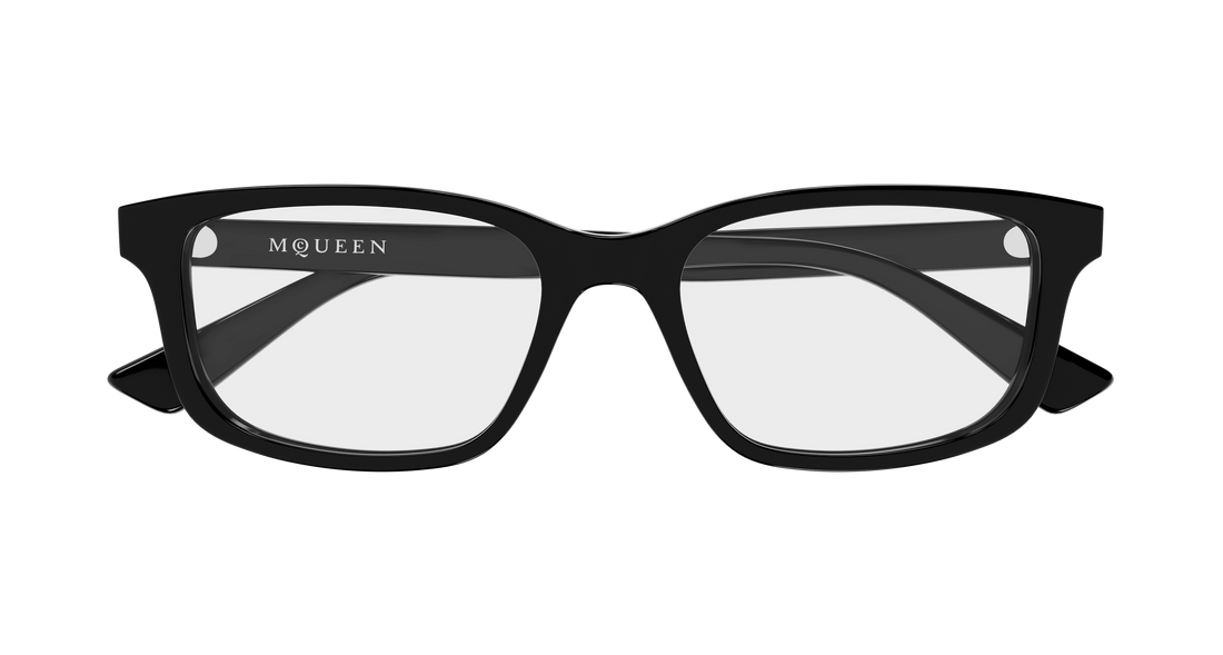 Gafas graduadas alexander mcqueen am0575o 001 negro cat eye masculino talla 54mm - Vista de detalle