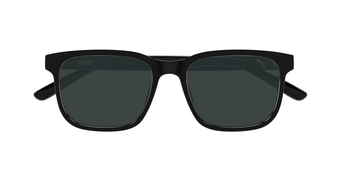 Sunglasses puma pu0527s 001 negro rectangular / squared masculino size 55mm - Detailed view